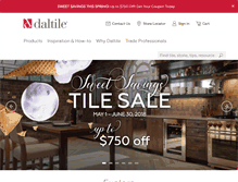 Tablet Screenshot of daltileproducts.com